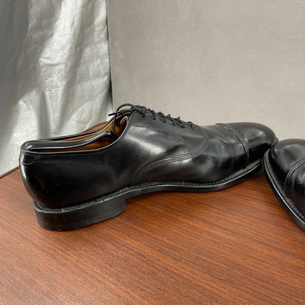 Allen Edmonds Park Avenue 5615 Mens US 10 D Dress Shoes Black Leather Oxford
